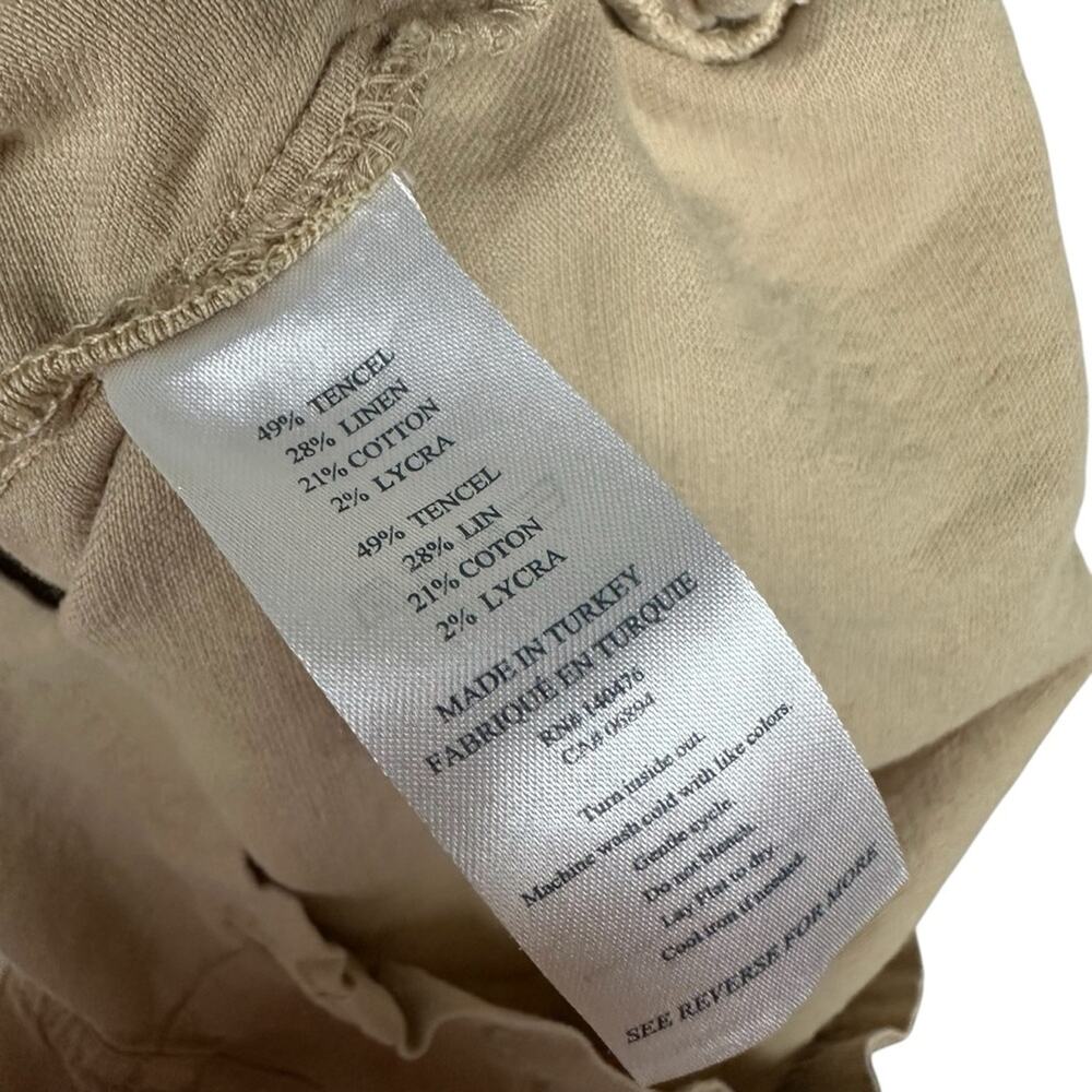 Faherty Arlie Beige Romper Shorts Size Medium - Picture 10 of 11